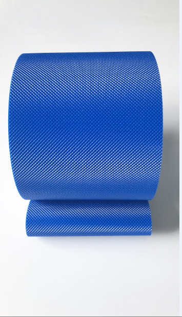 藍色食品級PVC磚石花紋輸送帶